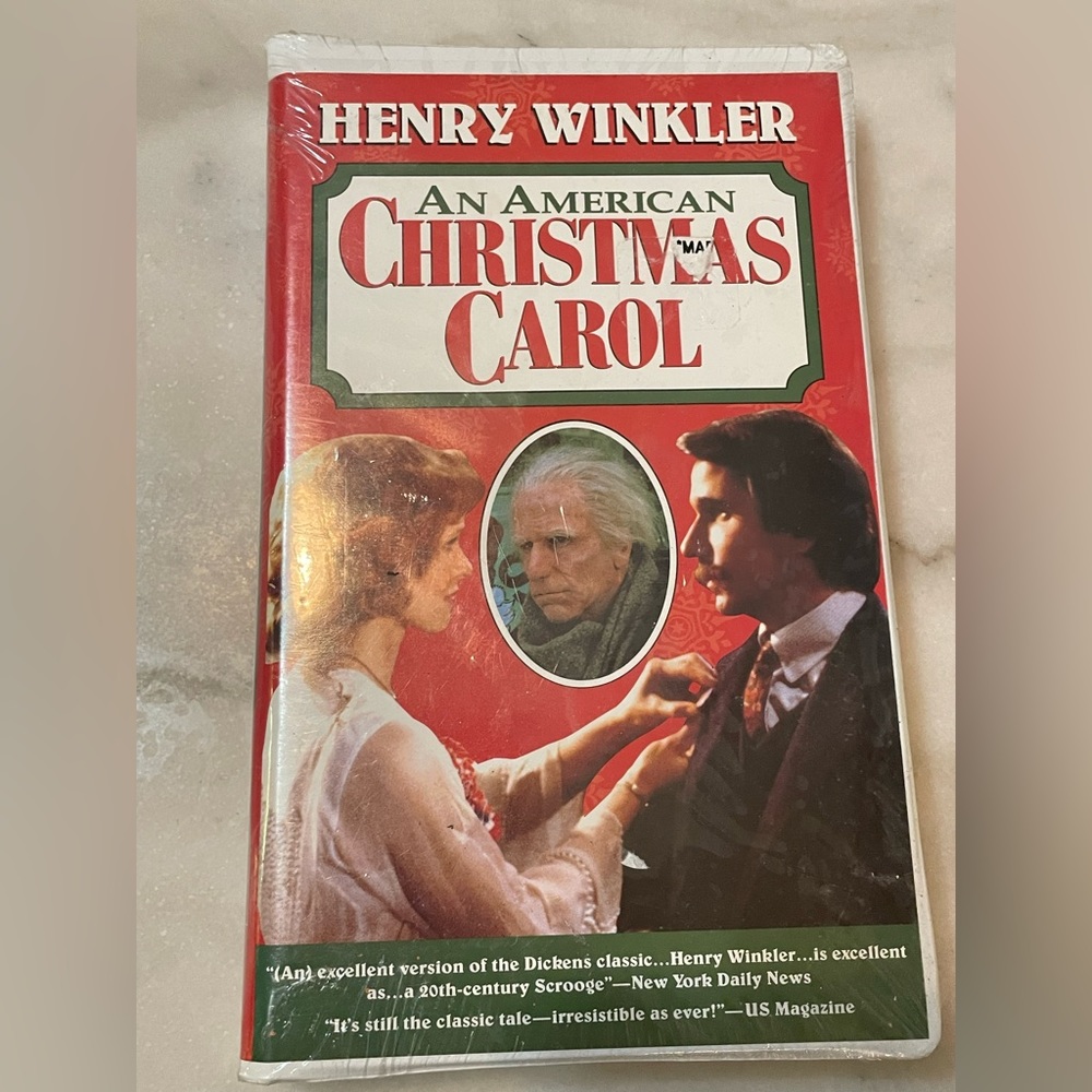 Henry winkler An American Christmas Carol VHS sealed